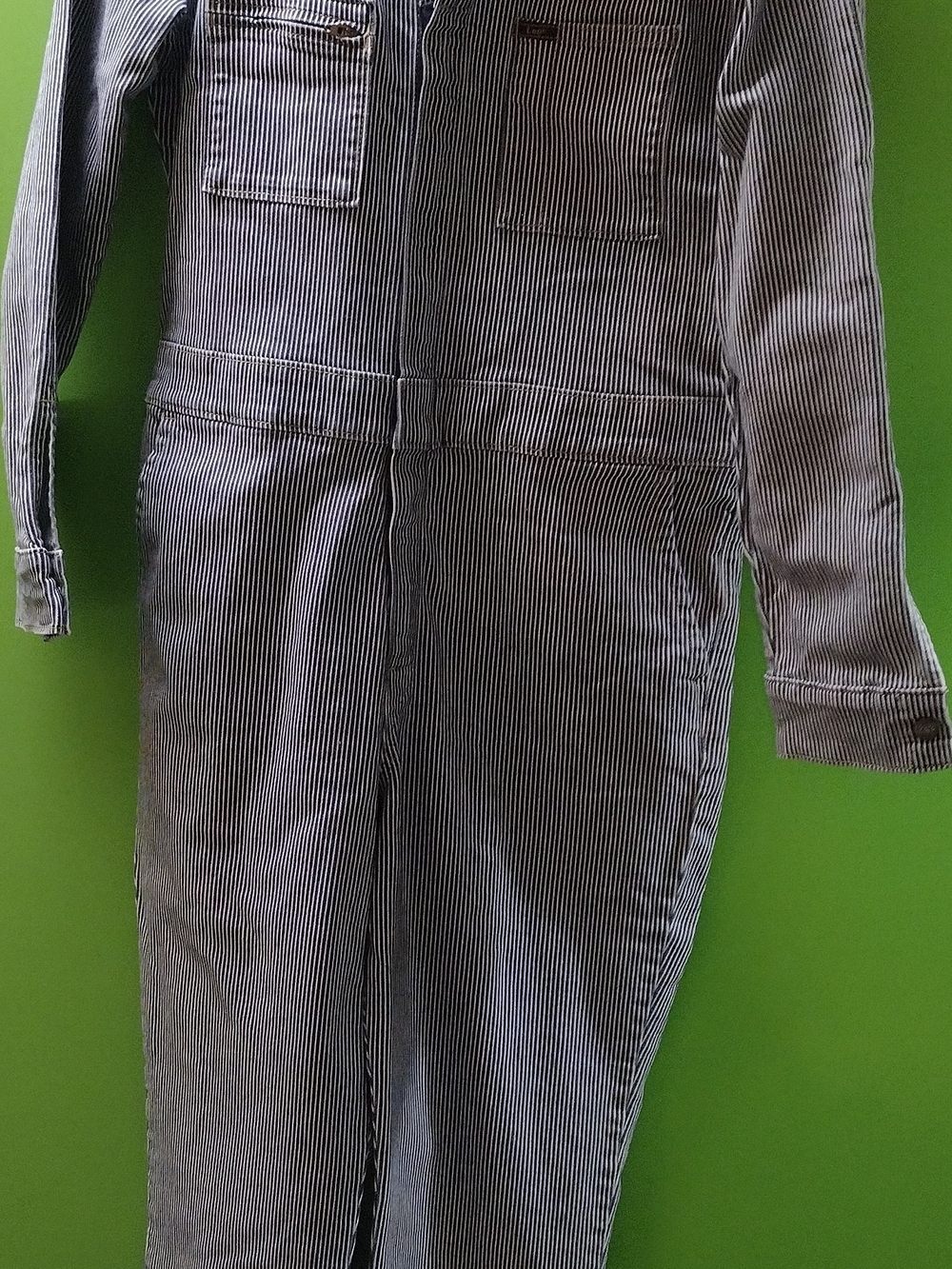 Lee Union-Alls Blue & White Pinstripe Jumpsuit